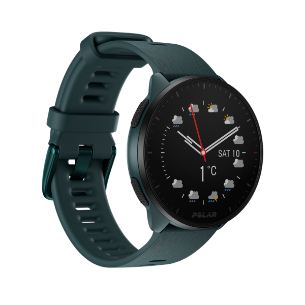 Pacer-frontright-Deep-Teal-Watchface-analog-weather-forecast