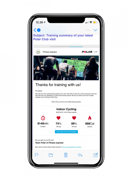 Flow_app_Thanks_for_training_screen