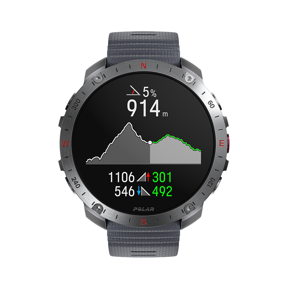 polar_grit-x2-pro_stone-gray_front_altitude-graph-with-route